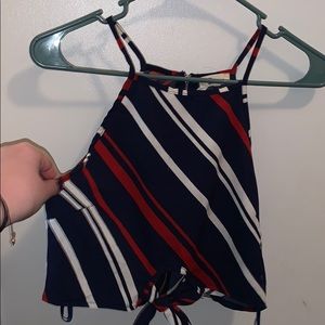 “ Tommy Hilfiger” lookalike crop top